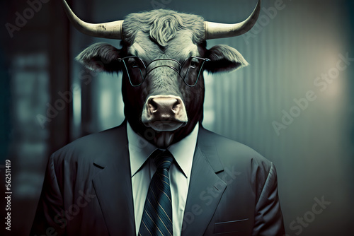 CEO bull with horns © Kaare