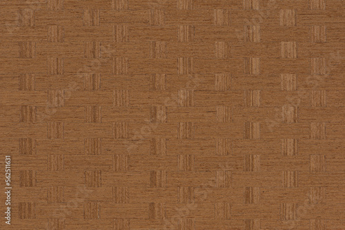 Texture of teak wood. Brown texture of natural teak wood. Teak glued squares for the production of furniture, doors, terraces or floors.