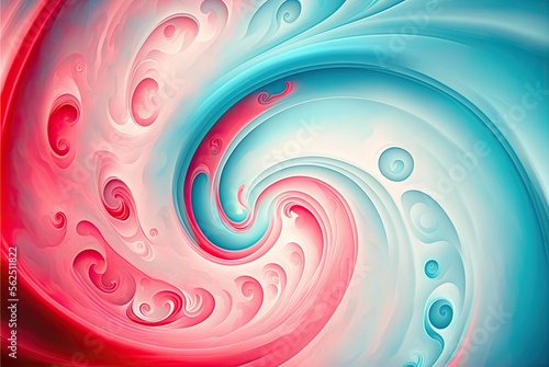 Abstract Liquid Paint Background with Spirals