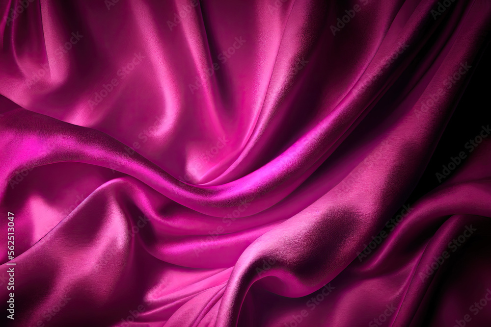 Obraz premium Pink velvet background, Generative AI