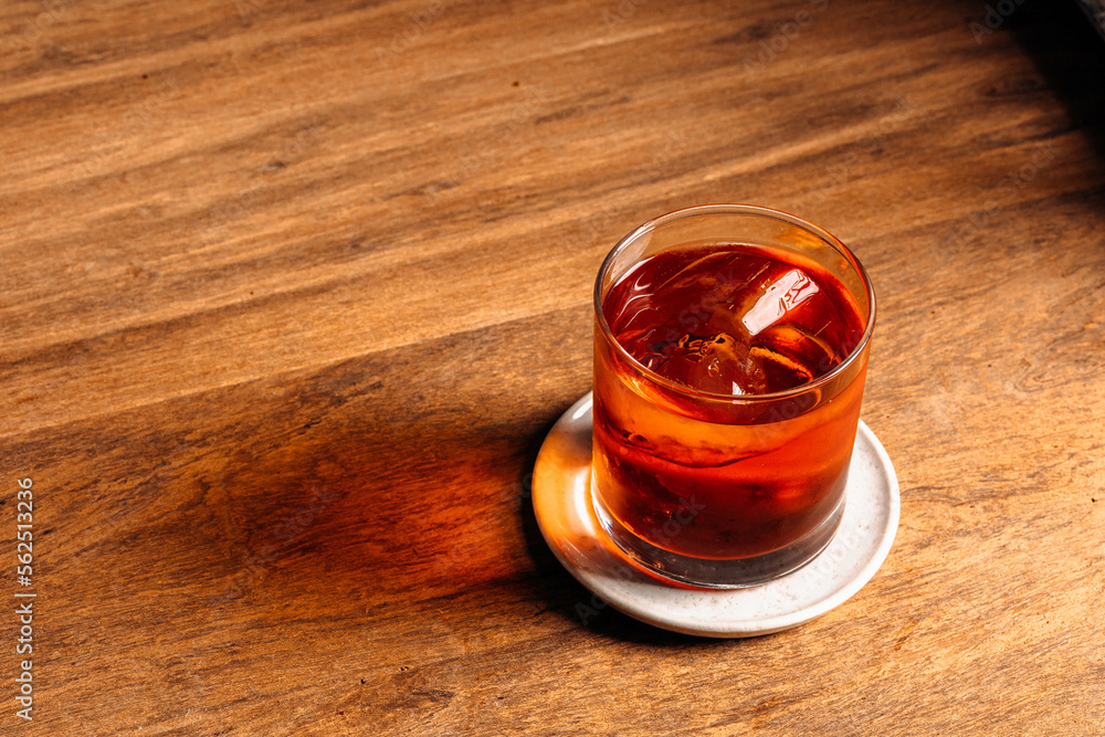 glass of drink negroni glass of drink negroni