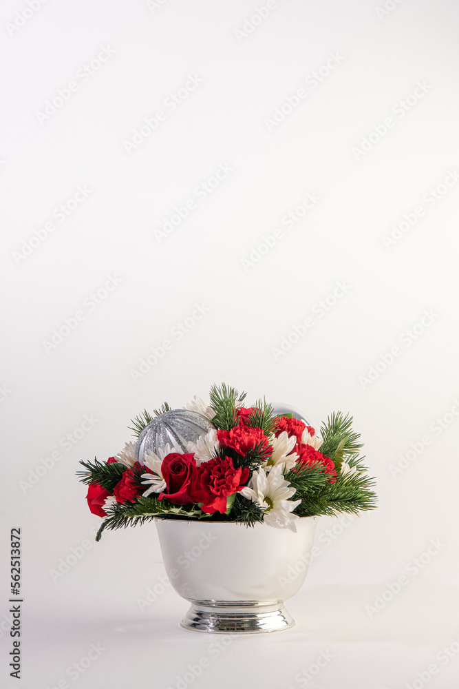 holiday flower arrangement