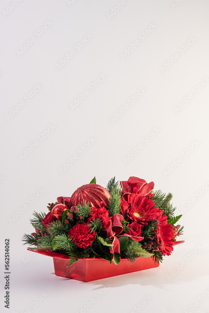 holiday flower arrangement