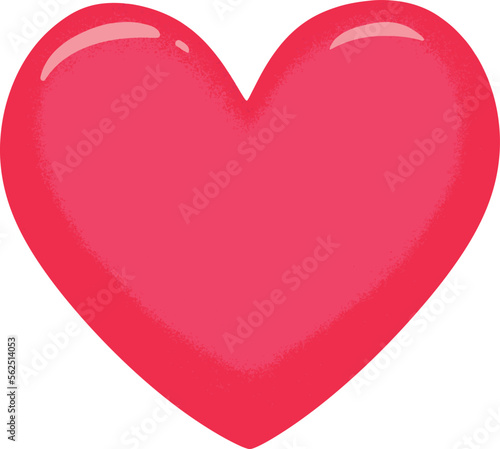 Big heart valentines day vector illustration clipart