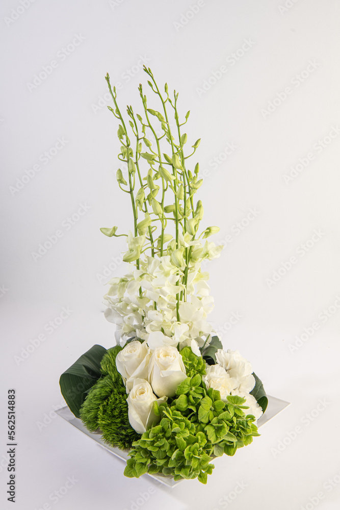 philodendra orchid flower arrangement