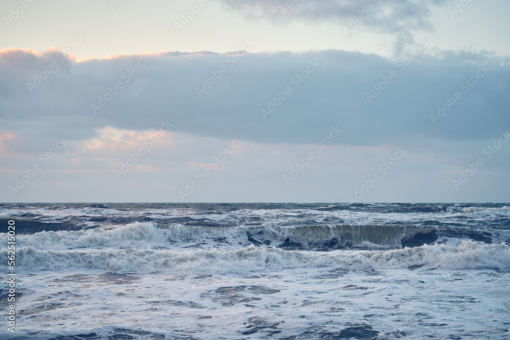 Stormy coast in Denmark. High quality photo