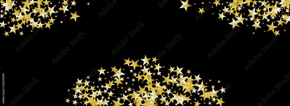 Party Sky Vector Black Panoramic Background.