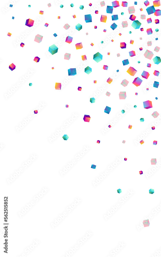 Holographic Element Vector White Background.