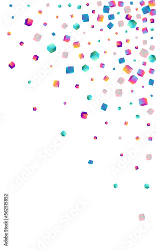 Holographic Element Vector White Background.