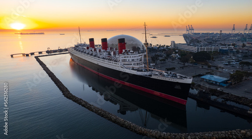 Queen Mary at Sunrise 1, Long Beach, CA November 2022