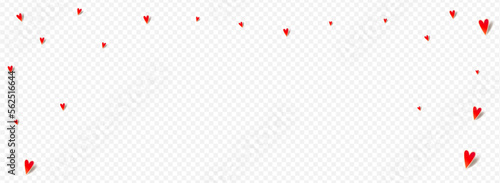 Pink Papercut Vector Panoramic Transparent