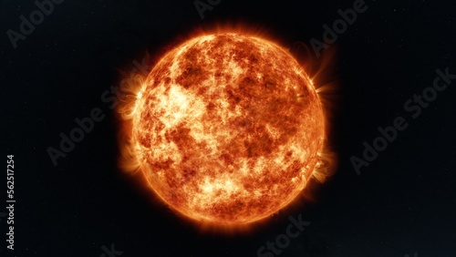 Foto Earth's sun in outer space