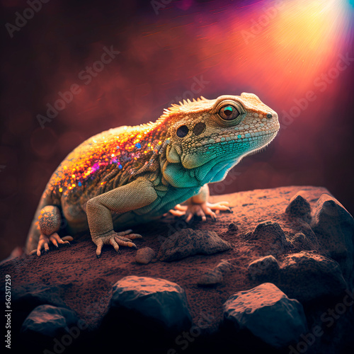 iguana on a rock © rodrigo