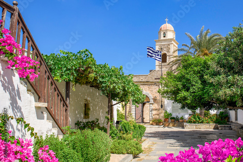A view of Toplou Monastery, Crete, Greece.	
 photo