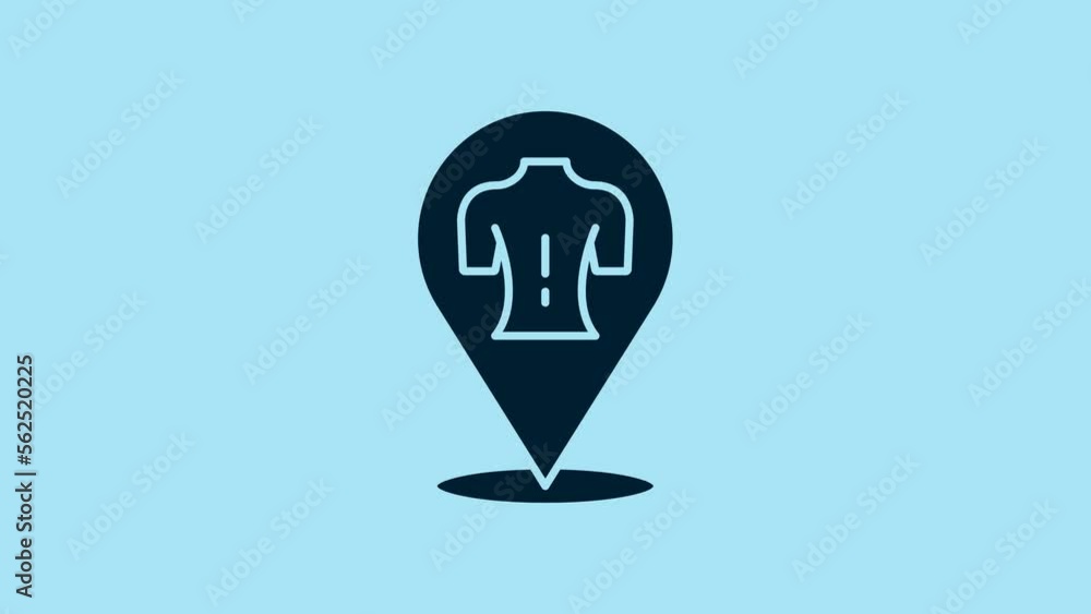 Blue Massage icon isolated on blue background. Relaxing, leisure. 4K Video motion graphic animation Blue Massage icon isolated on blue background. Relaxing, leisure. 4K Video motion graphic animation