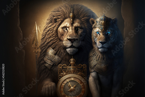 lion egipicy 4k