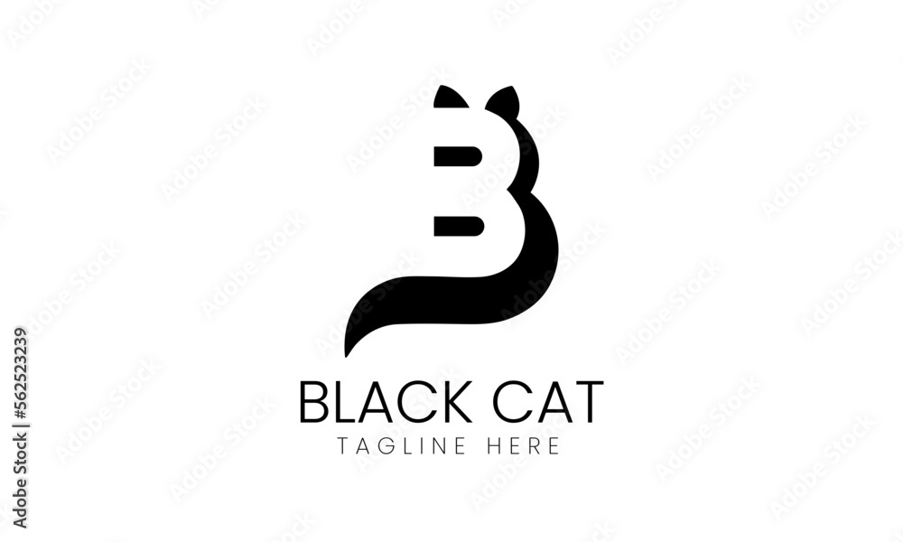 Black Cat Logo Creative Design Vector Black Cat Logo Creative Design Vector