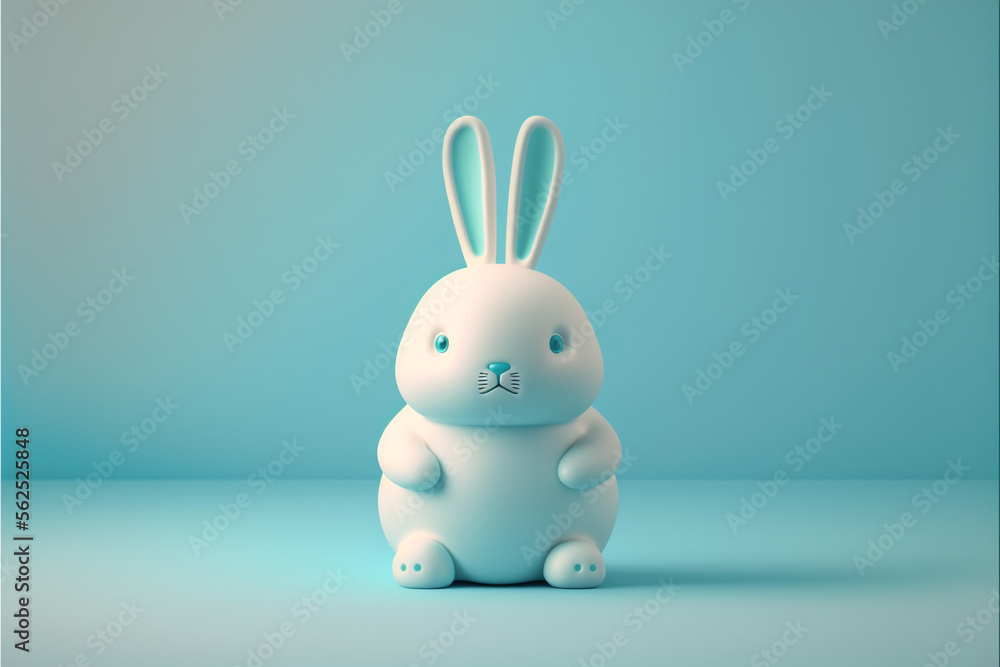 Obraz premium cute easter bunny rabbit