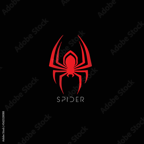 Creative Professional Trendy and Minimal Spider Logo Design, Logo in Editable Vector Format	