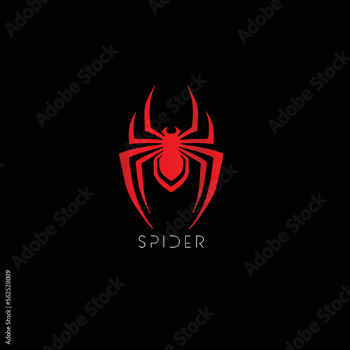 Creative Professional Trendy and Minimal Spider Logo Design, Logo in Editable Vector Format	