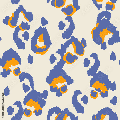 Leopard Creative Vector Seamless Pattern. Ink