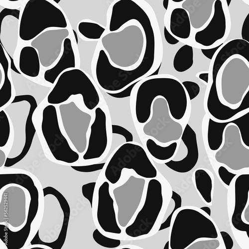 Jaguar Abstract Vector Seamless Pattern. Drawn