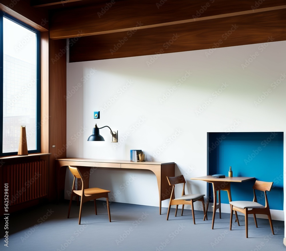 modern dining room with table modern dining room with table