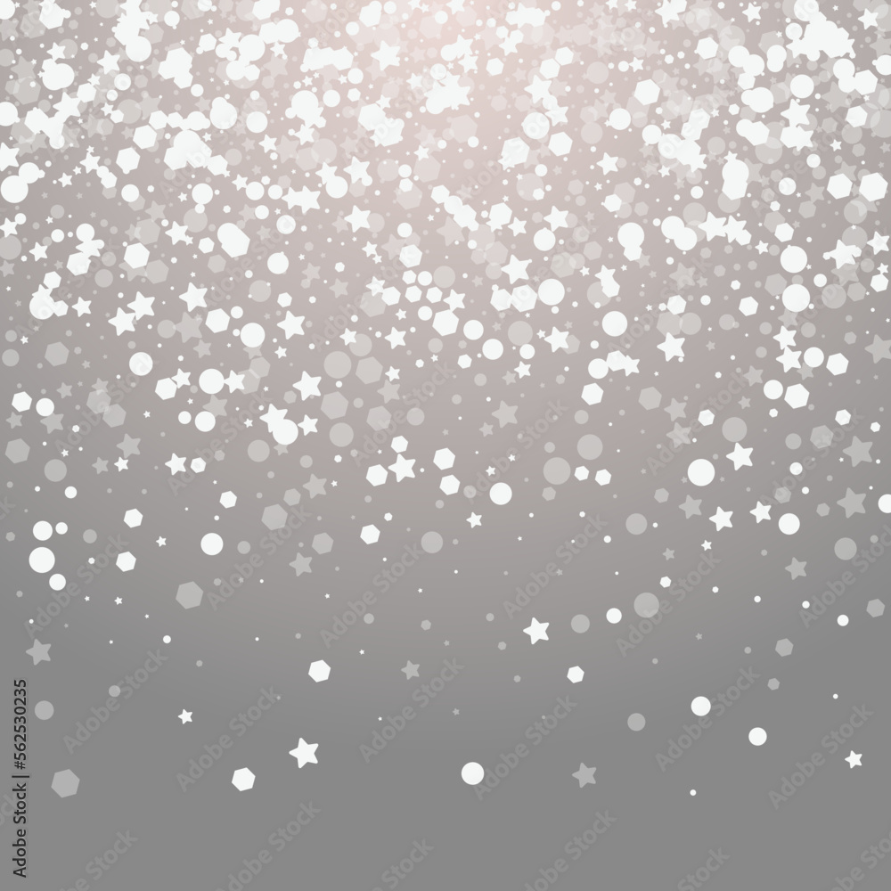 Overlay Snowstorm Vector Grey Background. White Overlay Snowstorm Vector Grey Background. White