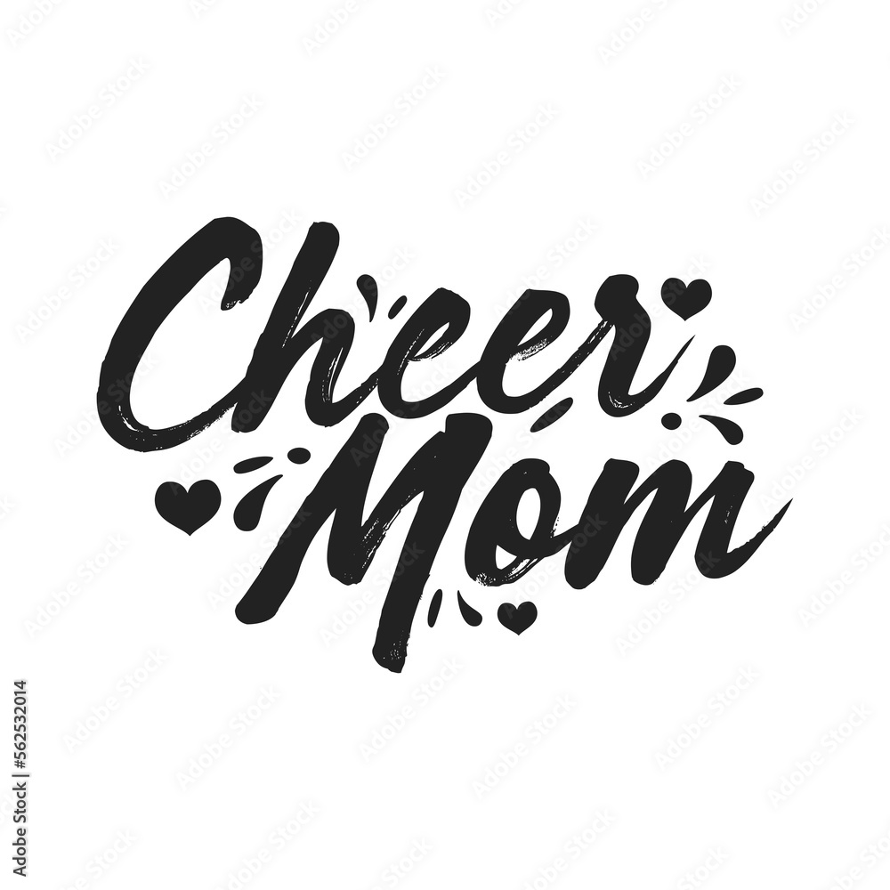 Cheer Mom, Cheerleader Mom, Cheer Mom Vector Text, Cheer Mom Text