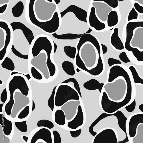 Leopard Abstract Vector Seamless Pattern. Acrylic