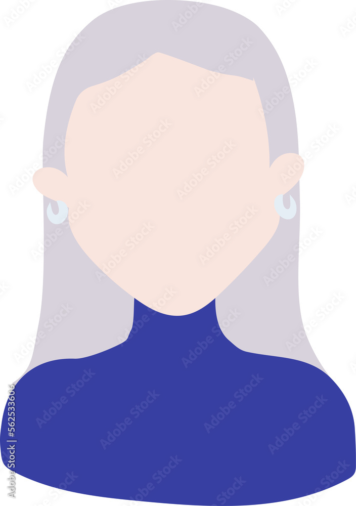 Woman with grey hair Woman with grey hair