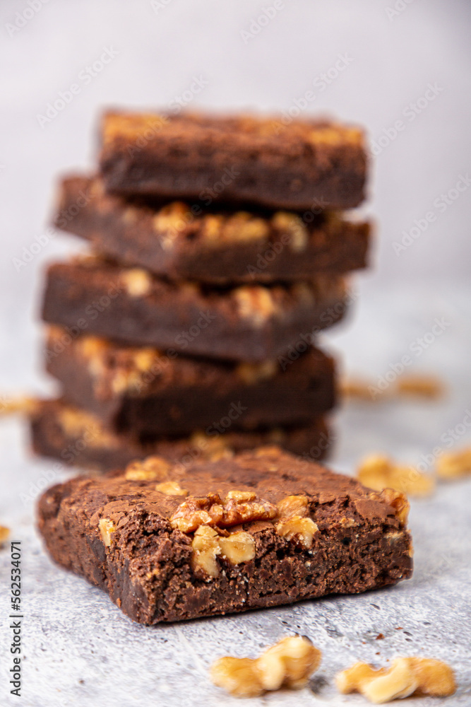 chocolate brownie with walnut ready to eat chocolate brownie with walnut ready to eat