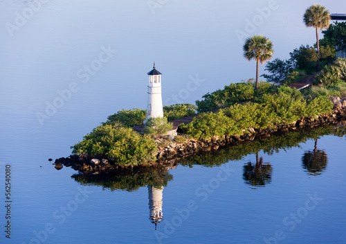 Tampa City Lighthouse At Dawn