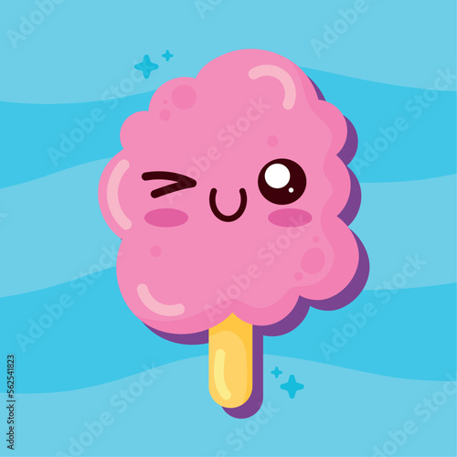sweet cotton candy kawaii