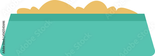 Pet bowl full of food. Animal feeding icon