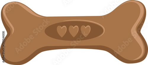 Toy bone icon. Chewing puppy treat symbol