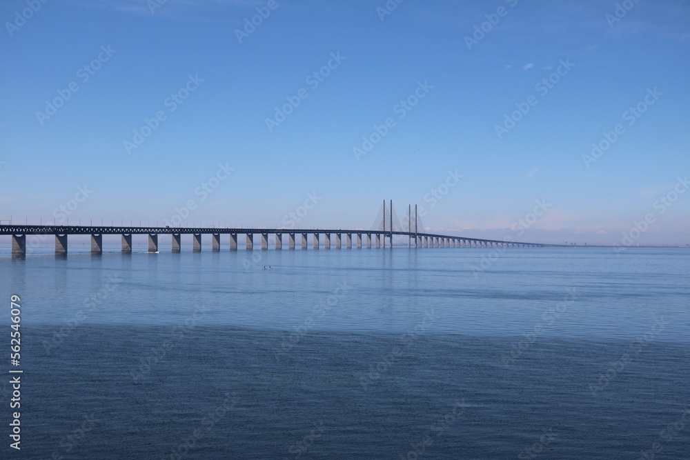 The Öresund Bridge via the Baltic Sea Connection from Sweden to Denmark
