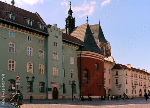 Old Market Square in the town Cieszyn Poland