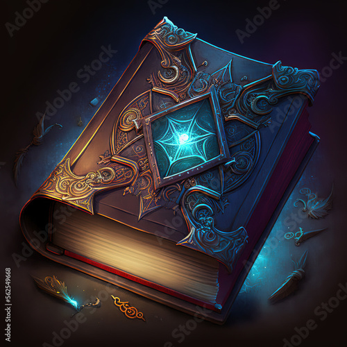 Magical tome, videogame item icon