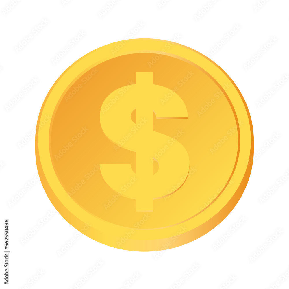 Golden money. Rotating gold coin. Golden money. Rotating gold coin.