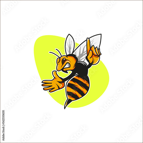 vector premium l bee logo design vector simple mascot logo.