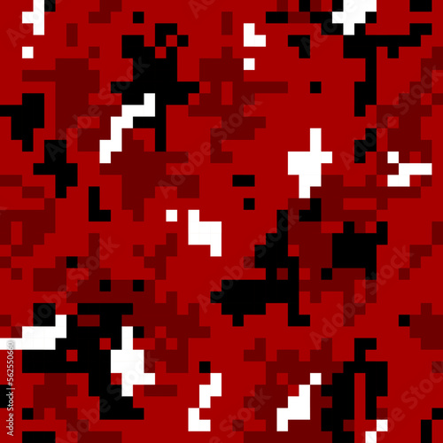 Dark red camouflage