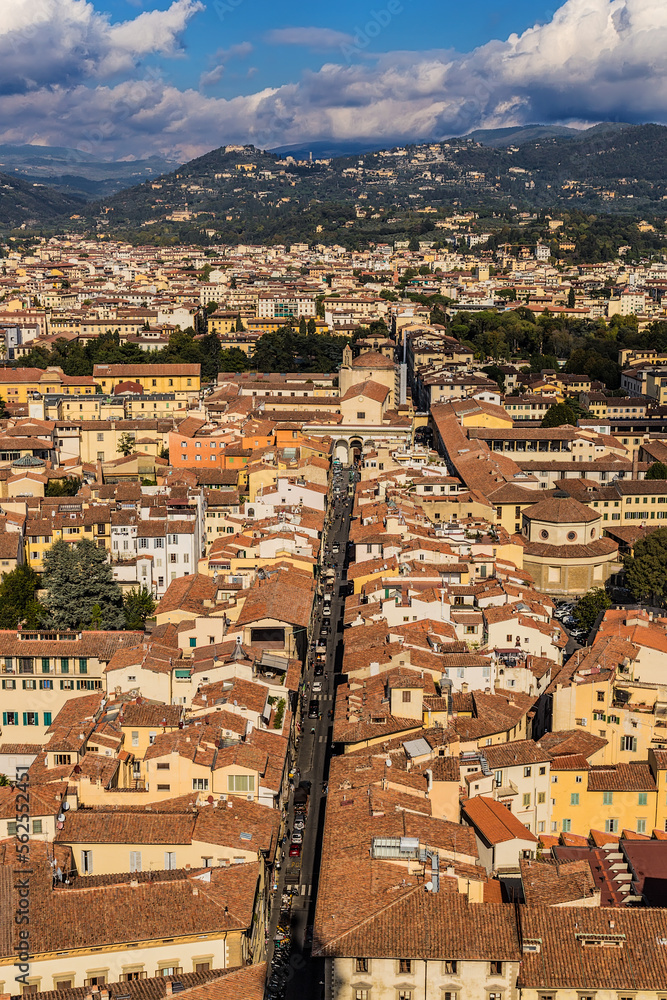 Florence, Italy. Scenic aerial view 