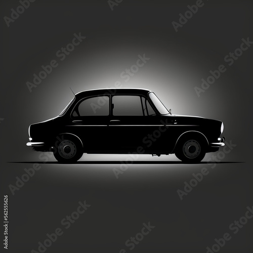 Car clipart vector illustration for logo  website or design ideas. Generative AI.
