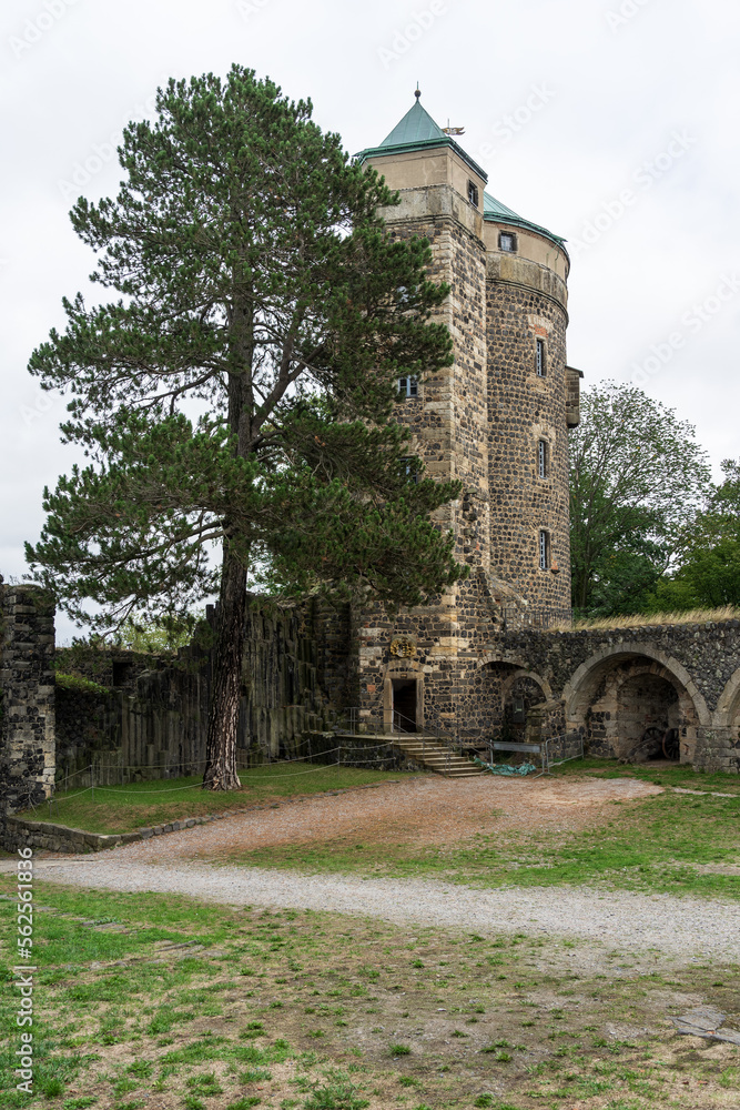 Burg Stolpen, Saxony, Germany. Medieval fortress on a basalt mountain. Burg Stolpen, Saxony, Germany. Medieval fortress on a basalt mountain.