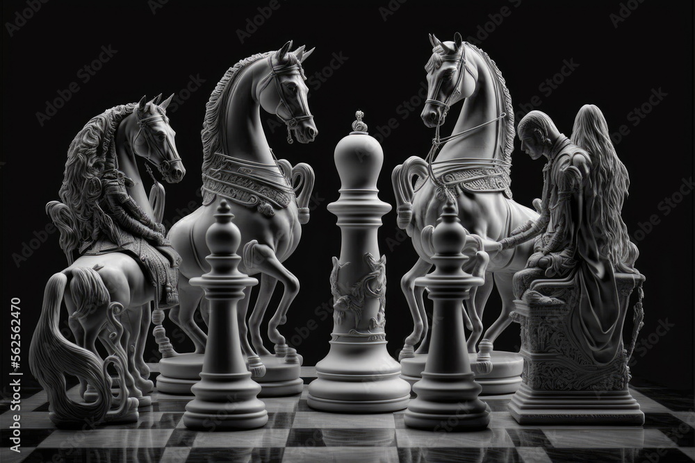 Premium Photo  Chess games and strategy concept luxury hobby made by  aiartificial intelligence