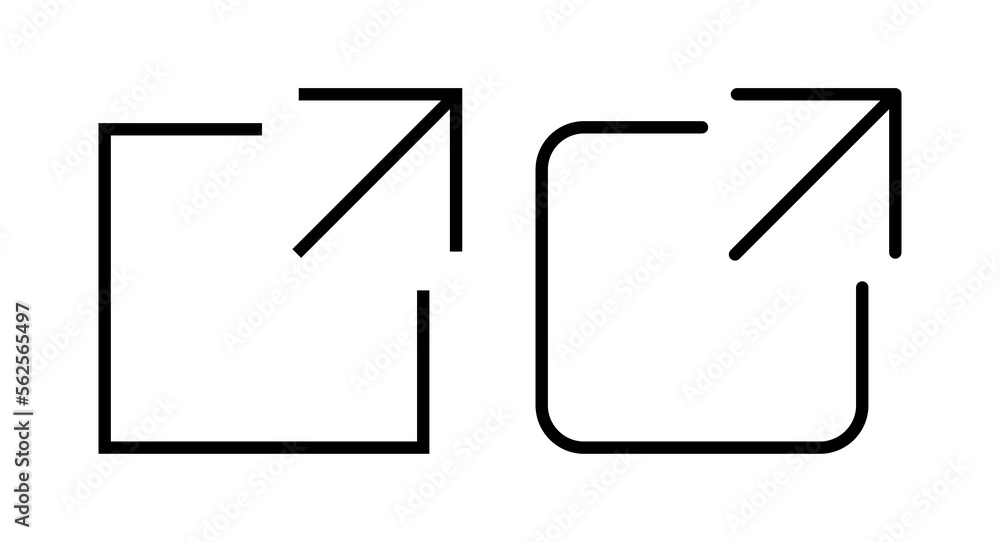 External link icon vector illustration. link sign and symbol. hyperlink symbol External link icon vector illustration. link sign and symbol. hyperlink symbol