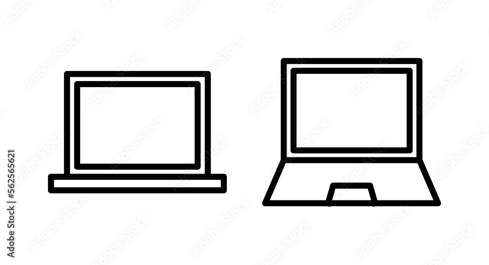 Laptop icon vector illustration. computer sign and symbol Laptop icon vector illustration. computer sign and symbol
