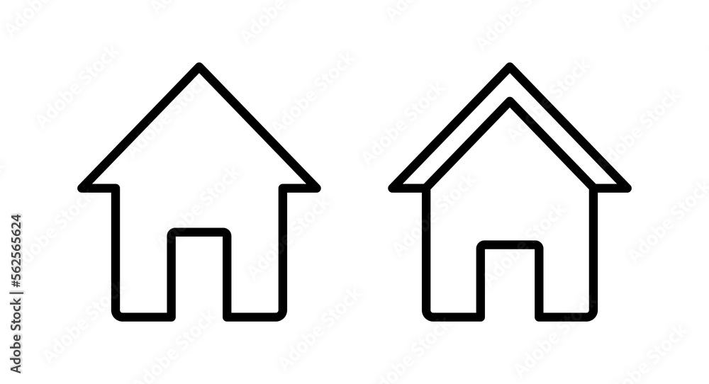 Home icon vector illustration. House sign and symbol Home icon vector illustration. House sign and symbol