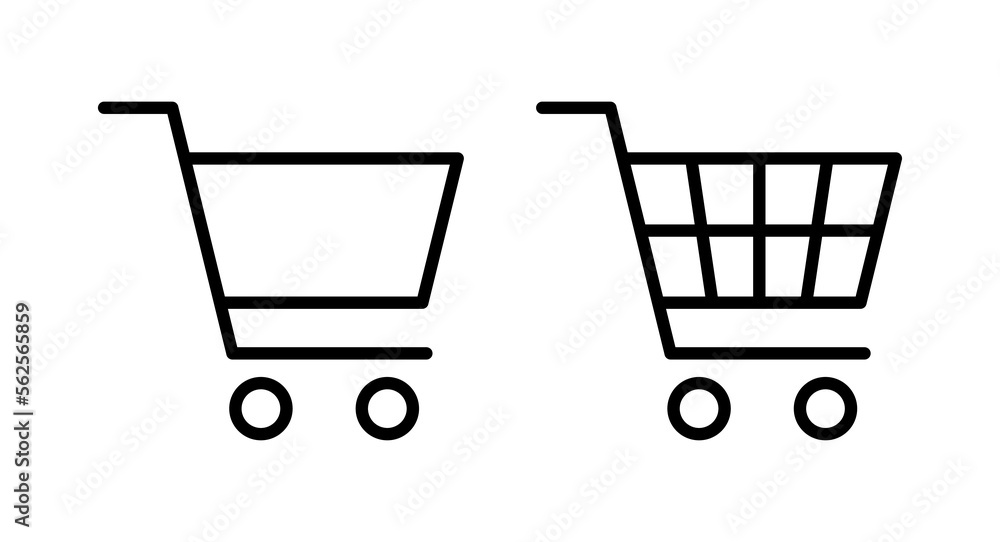 Shopping icon vector illustration. Shopping cart sign and symbol. Trolley icon Shopping icon vector illustration. Shopping cart sign and symbol. Trolley icon